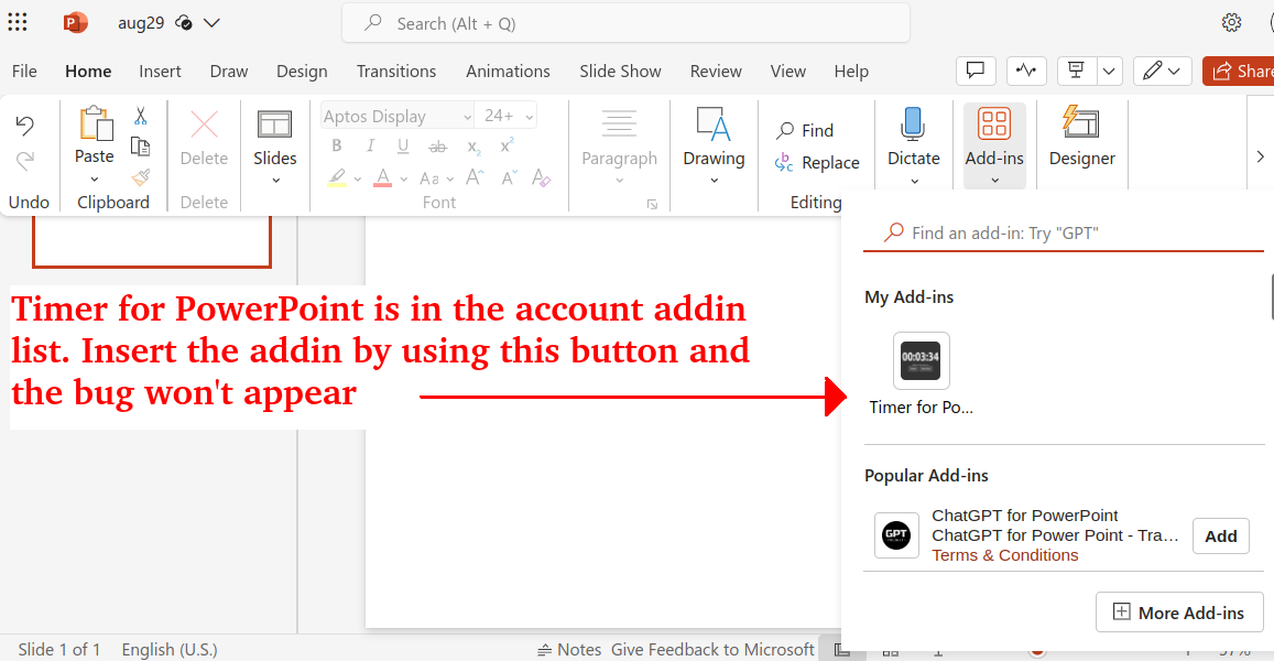 Stopwatch correctly installed and working